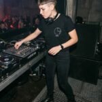 Minimal black DJ outfit